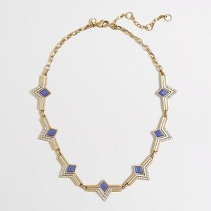 J. Crew Art Deco style collar necklace